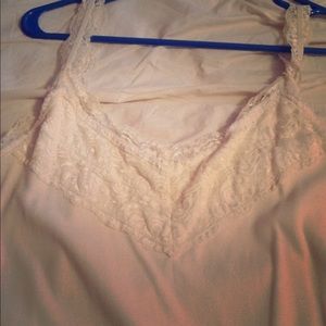 Cream Colored Lace Tank Top